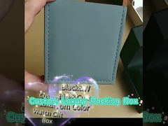 Caja de empaquetado con bisagras de lujo del reloj de la joyería de la tapa
