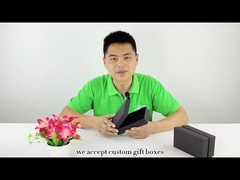 Caja de empaquetado personalizada CMYK Pantone de la joyería negra