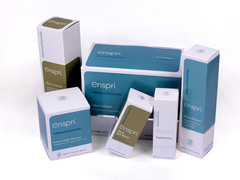 Los juegos de cuidado de la piel azul cielo caja de papel