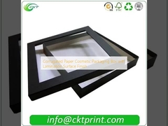 Caja de embalaje cosmético de papel ondulado con acabado de superficie laminada
