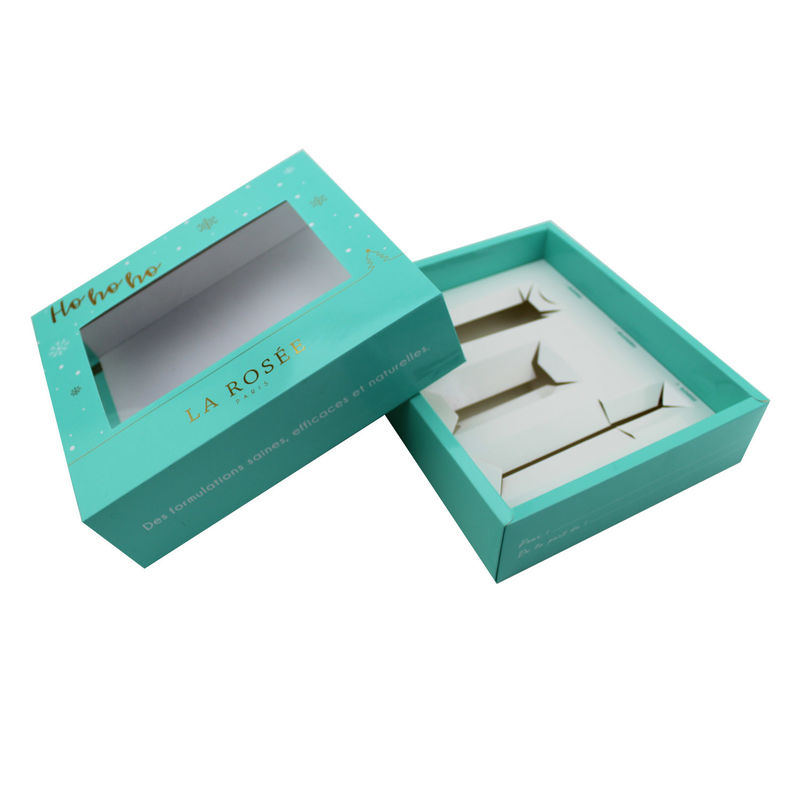 Caja de regalo de embalaje de suero personalizado para crema, caja de embalaje deslizante con inserto de cartón
