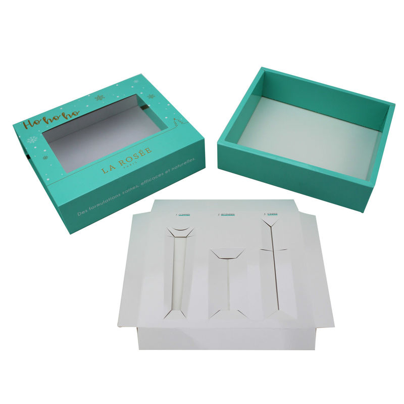 Caja de regalo de embalaje de suero personalizado para crema, caja de embalaje deslizante con inserto de cartón