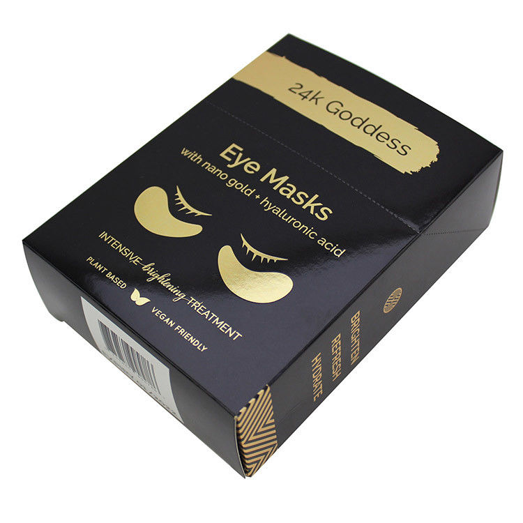 Caja de maquillaje de máscara ecológica negra para productos de cuidado personal