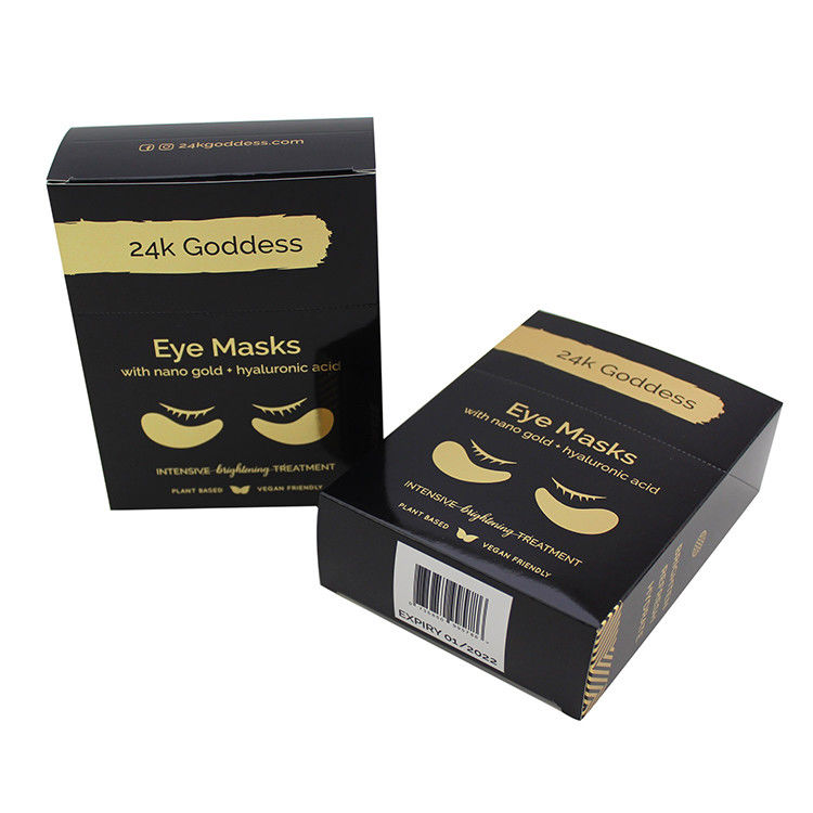 Caja de maquillaje de máscara ecológica negra para productos de cuidado personal