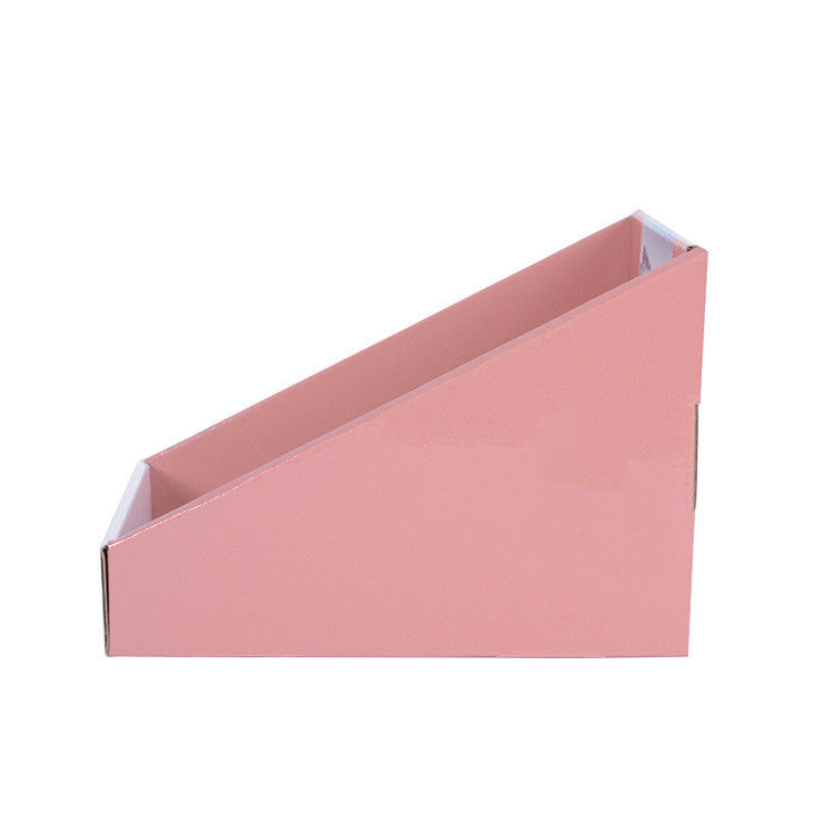 Cajas de presentación acanaladas de encargo del producto de los soportes de exhibición de la tienda de la cartulina de la impresión en offset