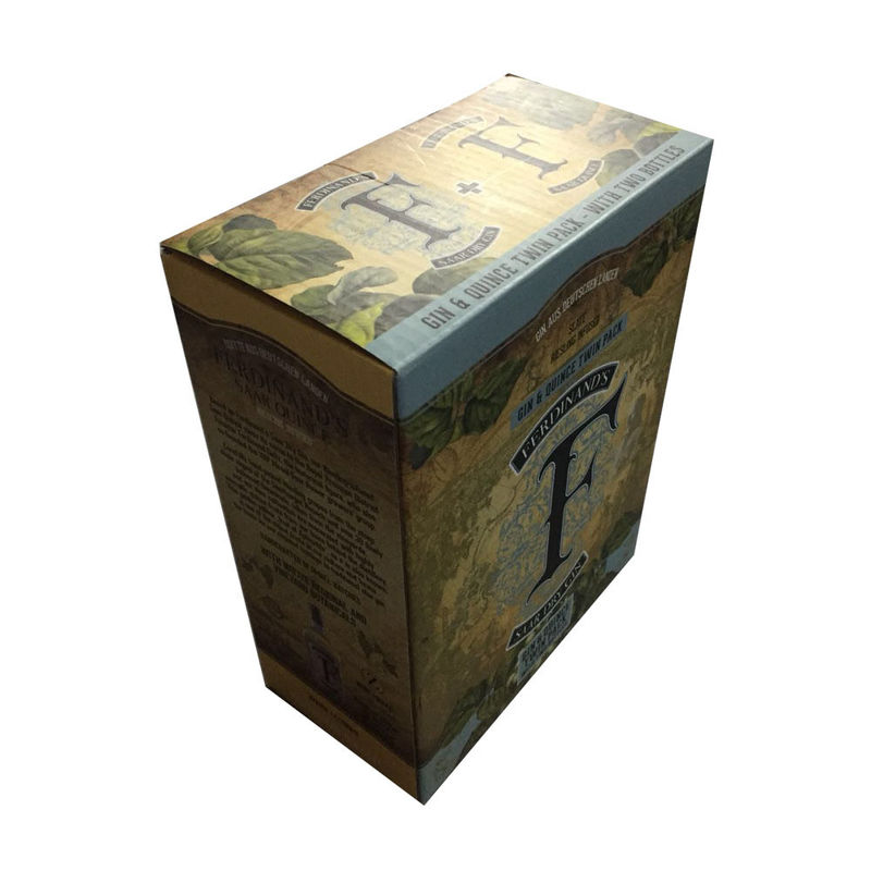 Caja de encargo del cartón plegable que empaqueta a todo color impresa para los vinos gemelos del paquete