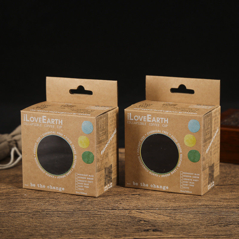 Paquete de empaquetado reciclable de la caja de la taza de café solo con color de encargo
