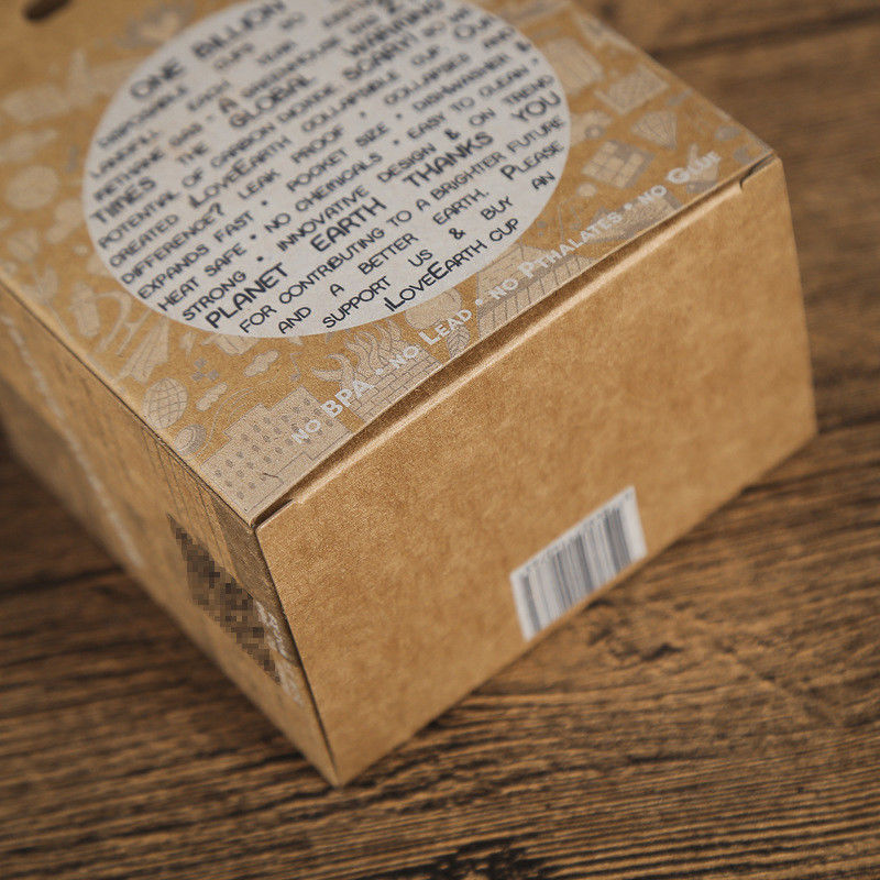 Paquete de empaquetado reciclable de la caja de la taza de café solo con color de encargo