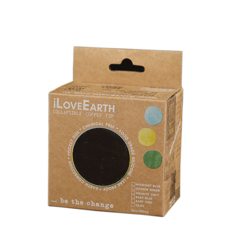 Paquete de empaquetado reciclable de la caja de la taza de café solo con color de encargo