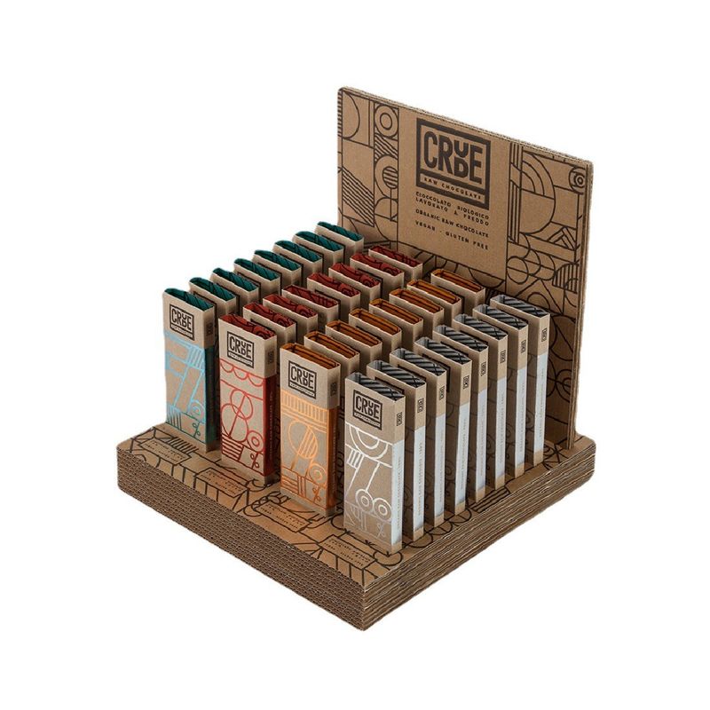 Caja plegable de papel del cartón de Brown Kraft con la hoja de lujo que sella color