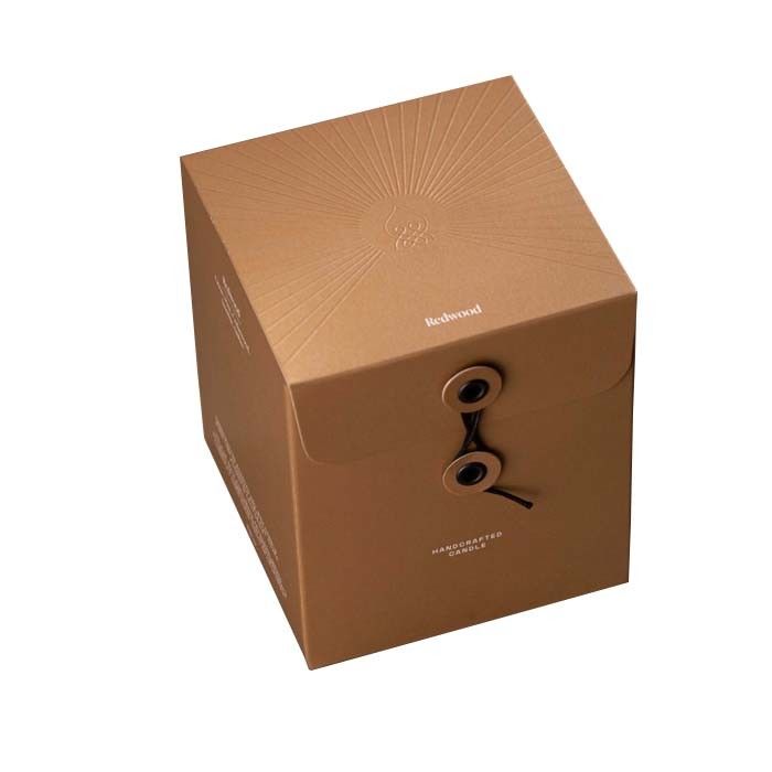 La caja de regalo rígida elegante de la venta al por menor de la vela colorea el embalaje de los ojeteador