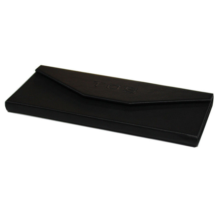 Caja de embalaje de regalo de vidrio de color negro con logotipo y forma personalizados