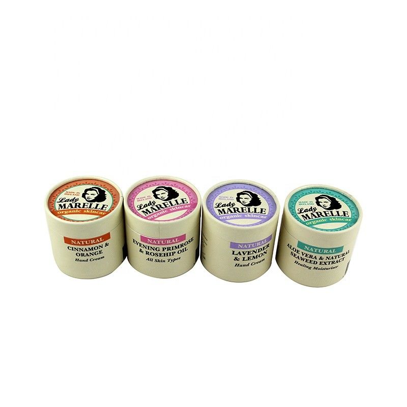 Producto de cartón Caja de tubo de papel redondo para frasco de crema con tamaño personalizado