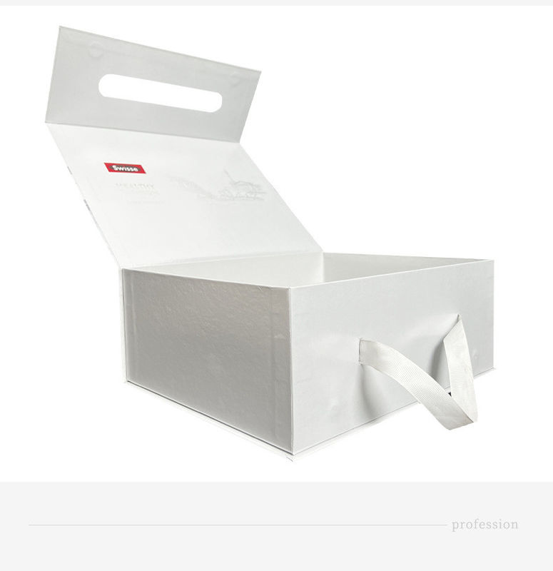 Caja de regalo blanca Impresión a color personalizada rígida para aceites esenciales 3 paquetes Embalaje