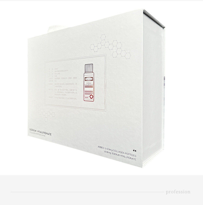 Caja de regalo blanca Impresión a color personalizada rígida para aceites esenciales 3 paquetes Embalaje