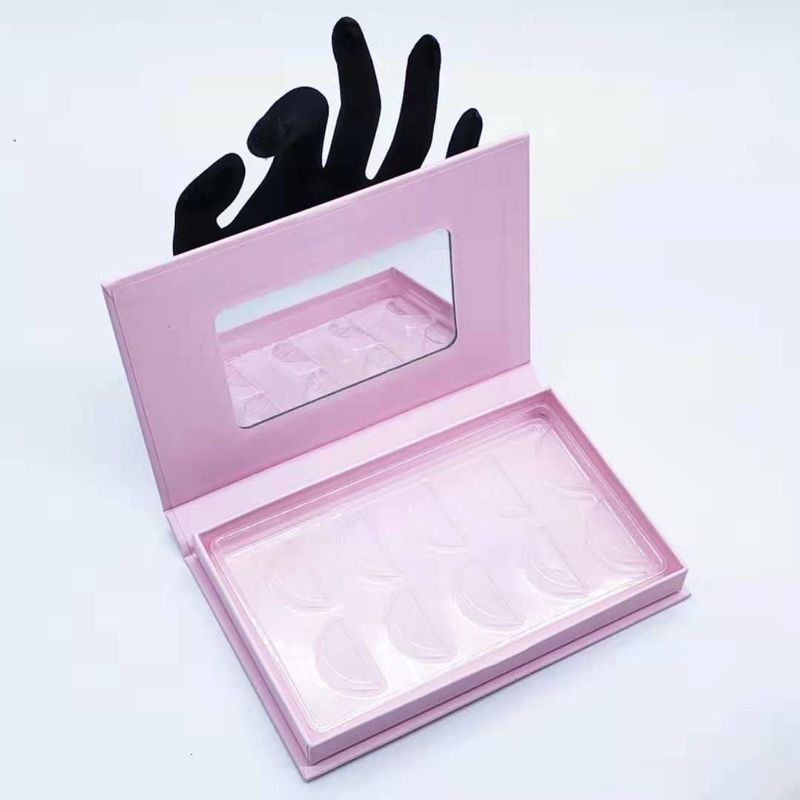 Impresión a color de caja magnética rígida personalizada para el embalaje de pestañas falsas