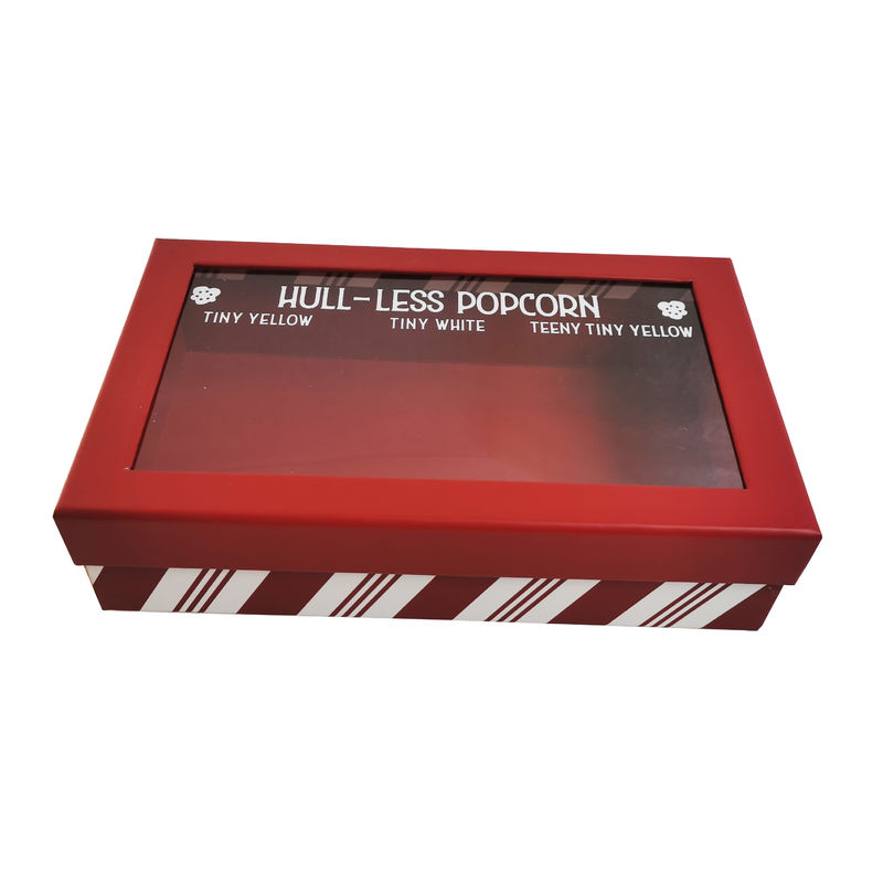 Accesorio de cinta Logotipo personalizado Cajas de cartón pequeñas Solución de embalaje cosmético con ventana transparente