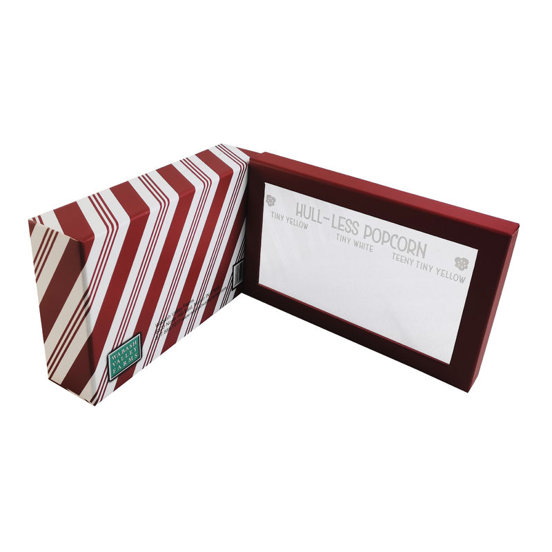 Accesorio de cinta Logotipo personalizado Cajas de cartón pequeñas Solución de embalaje cosmético con ventana transparente