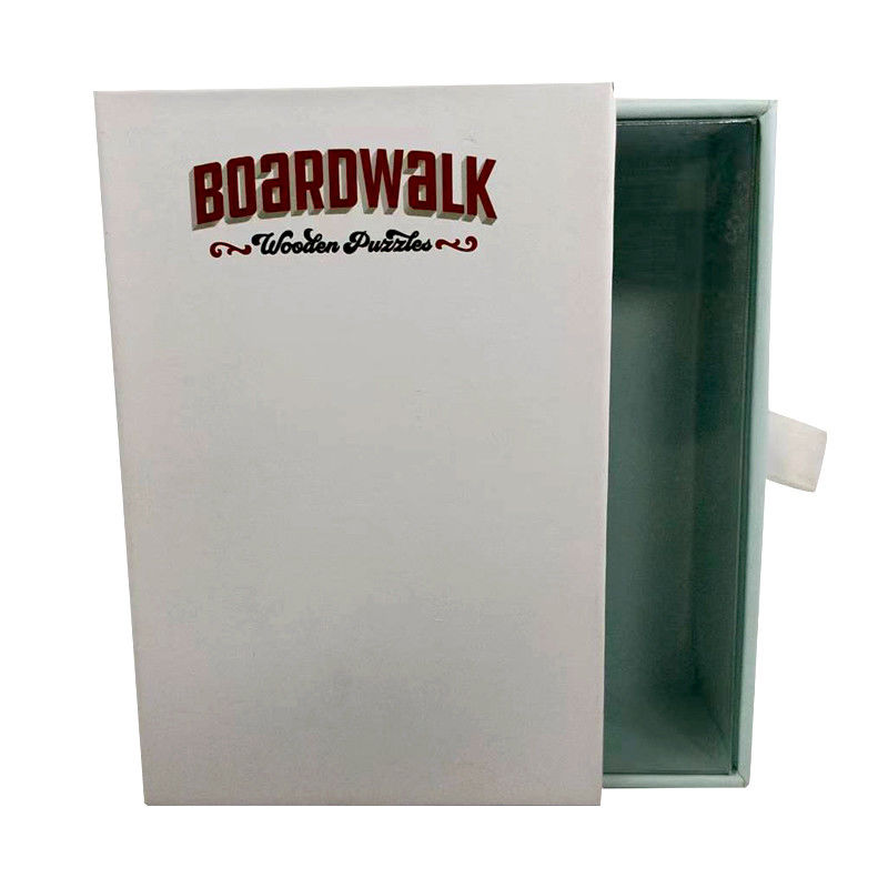 Caja de cajón de impresión creativa a medida Embalaje de cartón rígido Cargador inalámbrico plegable Cajas de regalo deslizantes