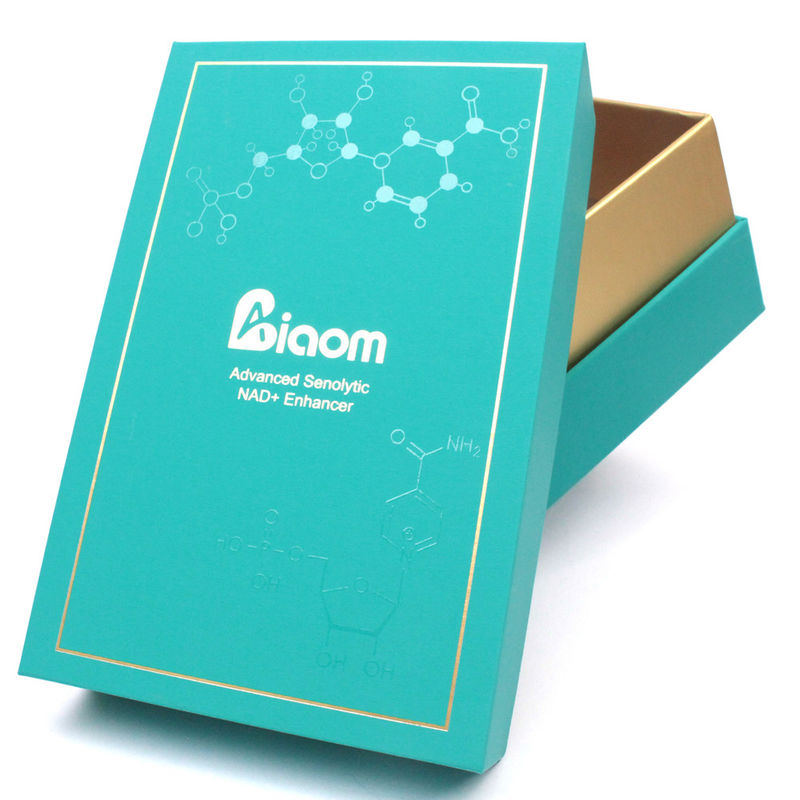 Cajas de regalo rectangulares con tapas al por mayor con impresión a todo color y revestimiento UV