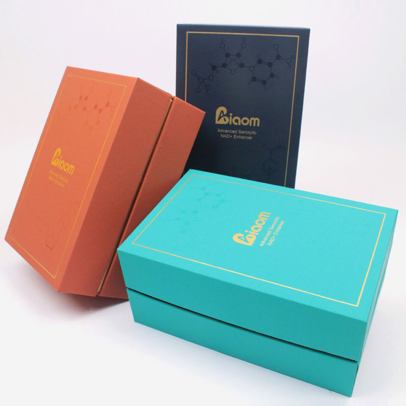 Embalaje de caja de cartón de colores con diseño y estilo personalizado para venta al por menor