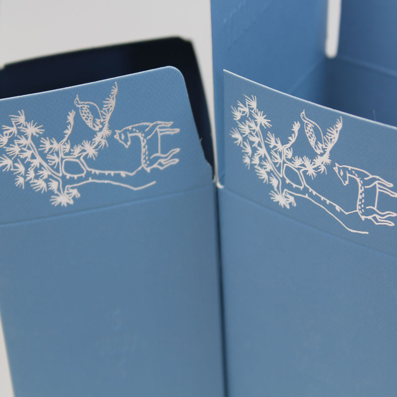 Caja única de productos de belleza azul para envases de cuidado de la piel de lujo cerca de mí
