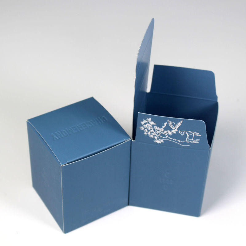 Caja única de productos de belleza azul para envases de cuidado de la piel de lujo cerca de mí