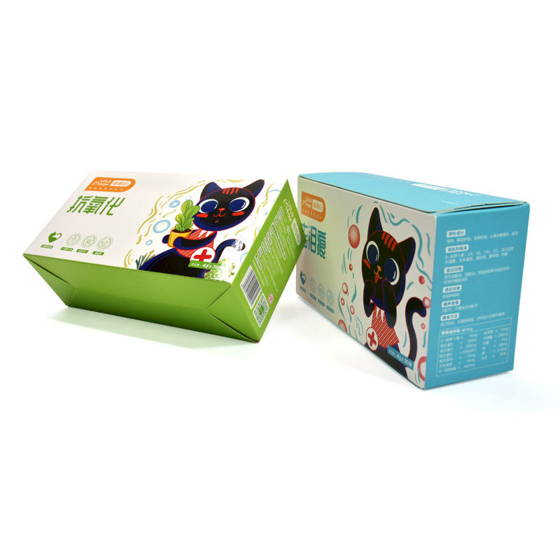 Caja de envío de papel de medicina para mascotas diseñada a medida para perros gatos medicina de salud