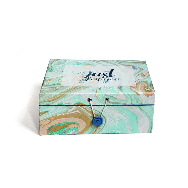 Colorido embalaje caja de regalo con gancho de botón para botella de perfume