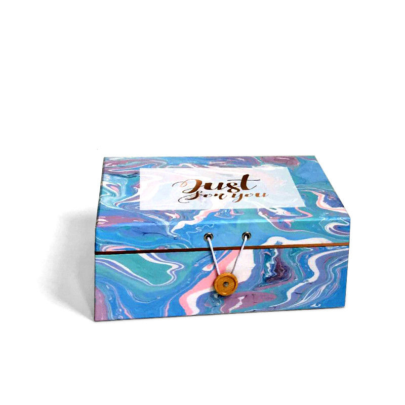Colorido embalaje caja de regalo con gancho de botón para botella de perfume
