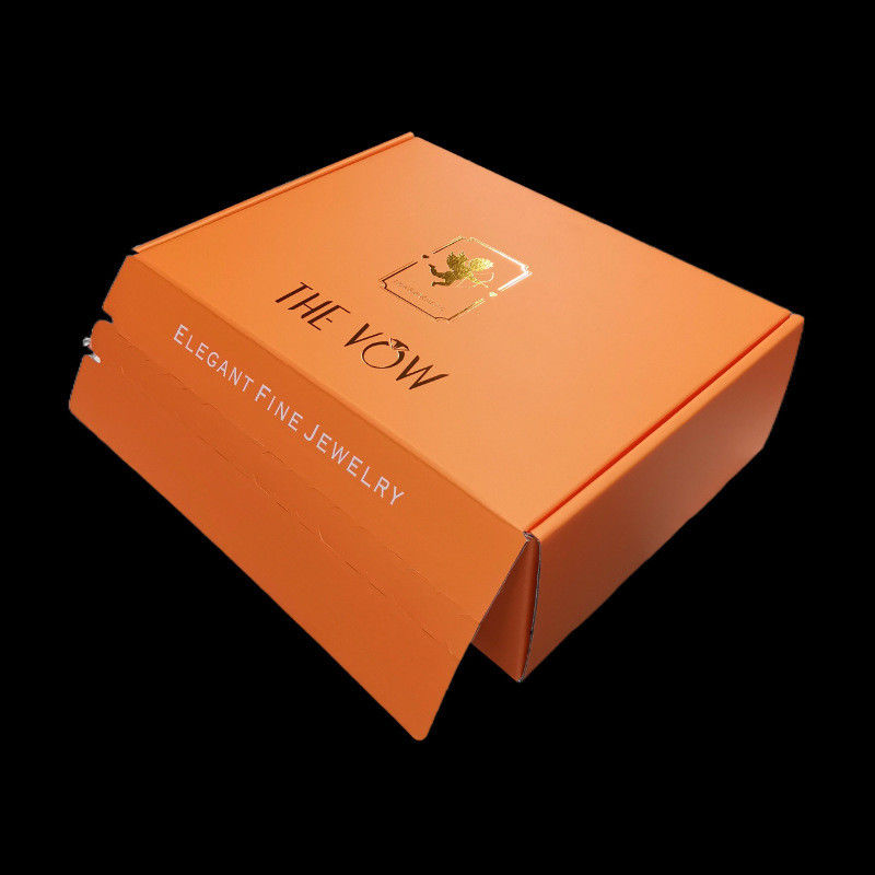 Caja de envío corrugada impresa con tapa de cinta adhesiva para la entrega de productos en la tienda en línea