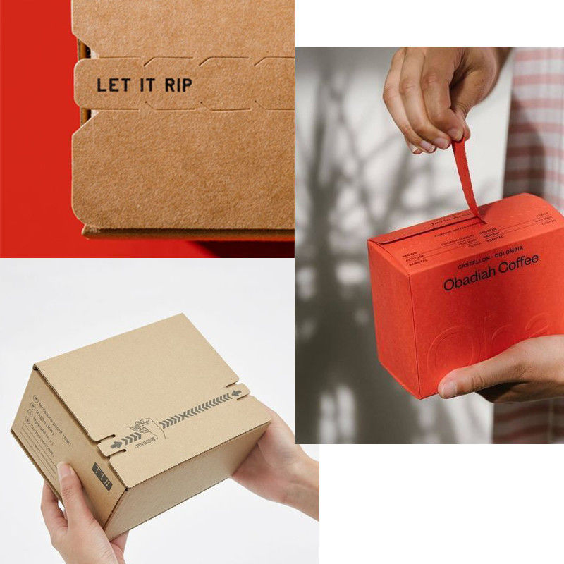 Cajas de correo de marca de papel personalizado con logotipo para el envío de productos