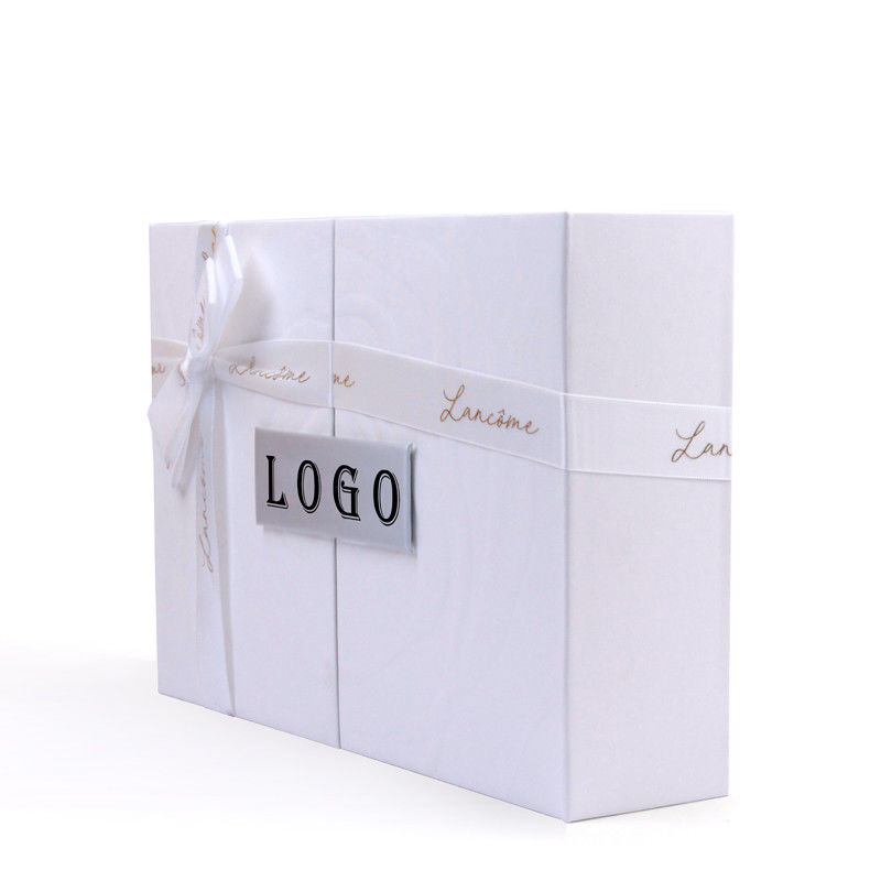 Caja de embalaje de regalo magnético azul hecha para productos con espuma y diseño personalizado