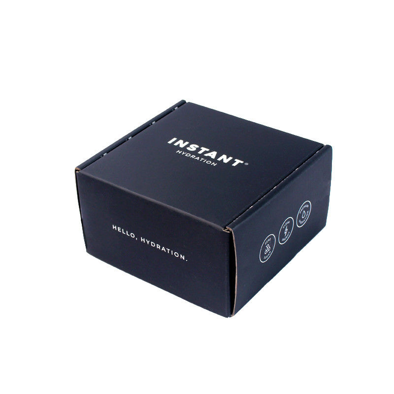 Caja de papel negro vacía personalizada Cajas de correo al por mayor con diferentes tamaños y logotipo Caja de regalo