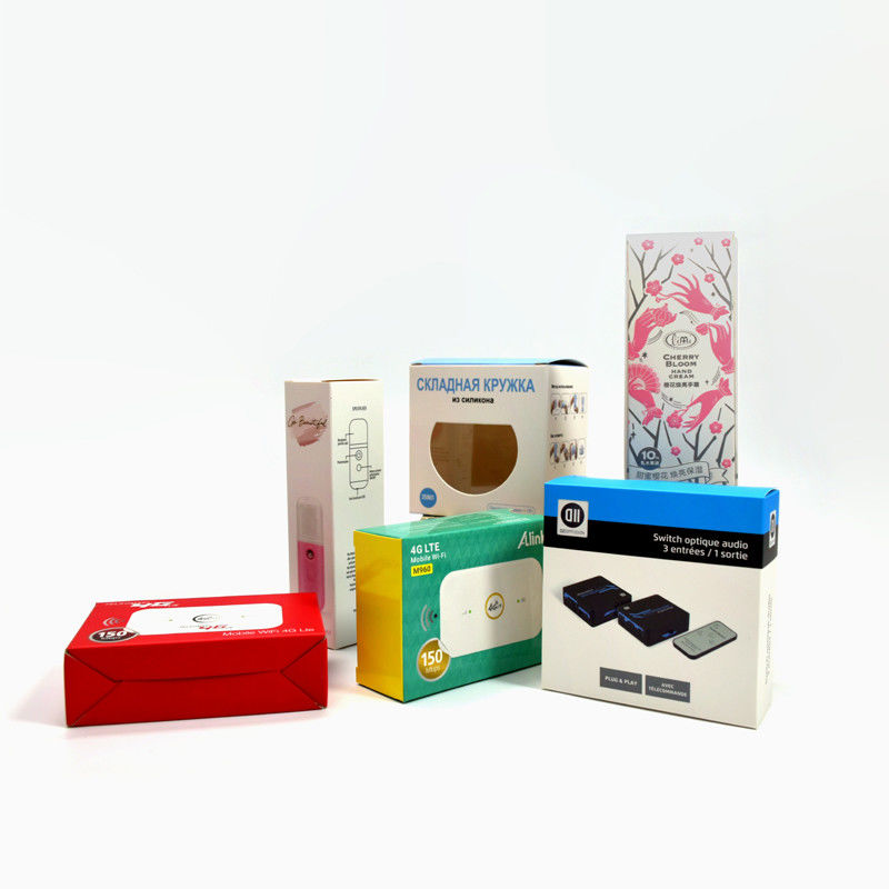 Cajas de embalaje vacías personalizadas con logotipo Caja de cartón blanco Todos los tipos de cajas de exhibición de productos