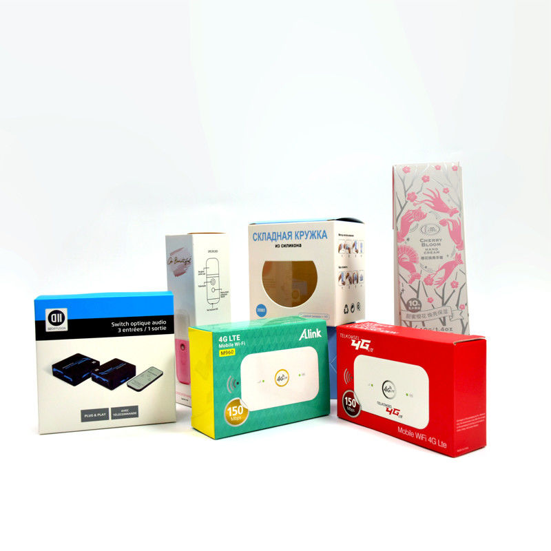 Cajas de embalaje vacías personalizadas con logotipo Caja de cartón blanco Todos los tipos de cajas de exhibición de productos