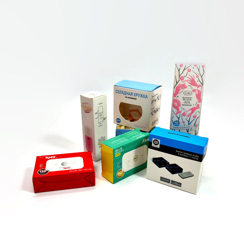 Cajas de embalaje vacías personalizadas con logotipo Caja de cartón blanco Todos los tipos de cajas de exhibición de productos