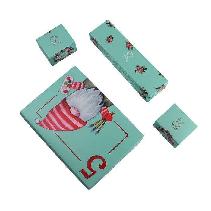 Caja ciega personalizada para cosméticos caja de papel personalizada
para la caja del calendario de Adviento de Navidad
