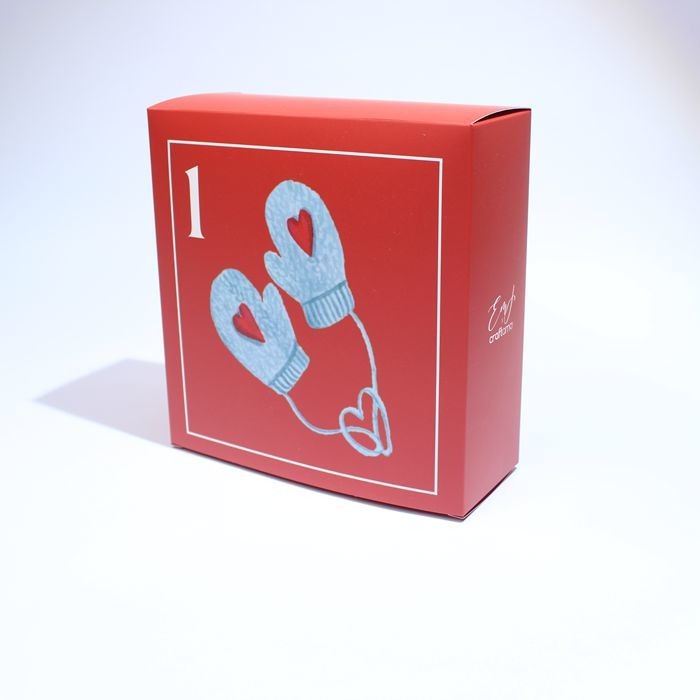 Cajas de embalaje pequeñas Cajas de misterio personalizadas para cuidado de la piel y cajas de calendario de Adviento de Navidad