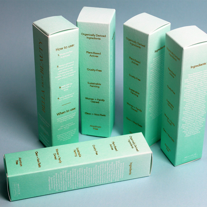 Cajas de embalaje cosmético de lujo personalizado para productos de cuidado de la piel con aceite esencial y perfumes