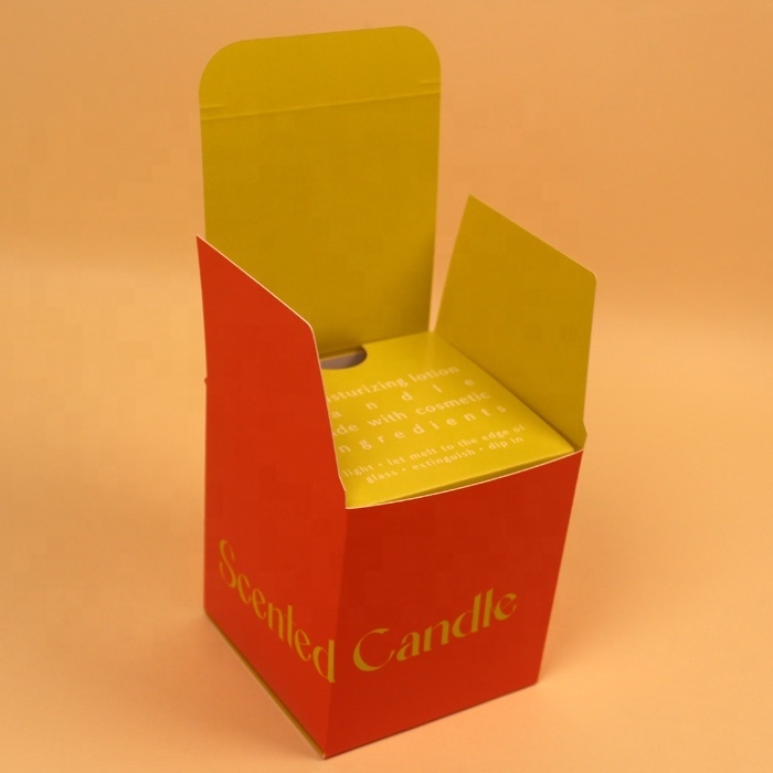Caja de embalaje de velas de lujo personalizada al por mayor, Cajas de regalo de velas con papel reciclado e impresión de logotipo