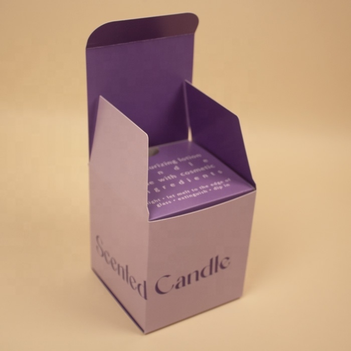 Caja de embalaje de velas de lujo personalizada al por mayor, Cajas de regalo de velas con papel reciclado e impresión de logotipo