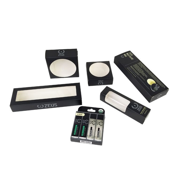 Cajas de embalaje personalizadas de productos de barba con soporte de diseño gratuito Logotipo de papel de oro