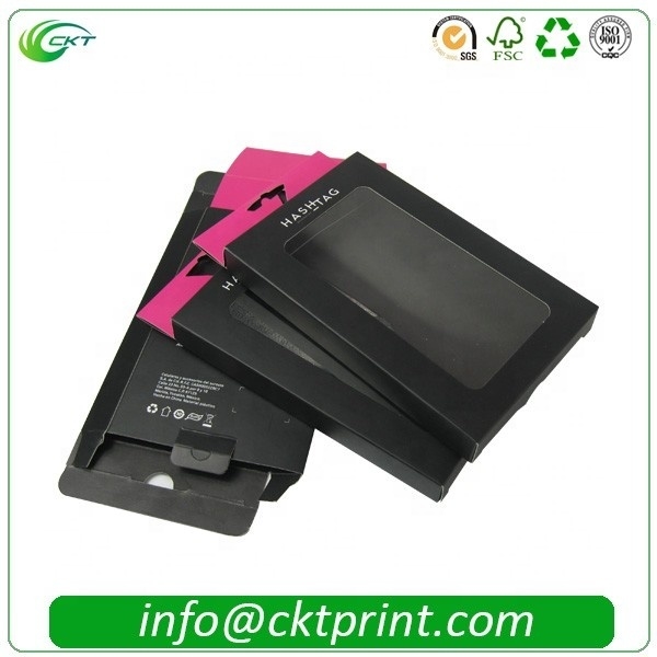 Cajas de regalo de cartón con ventana transparente, caja de regalo profesional con ventana de PVC.
