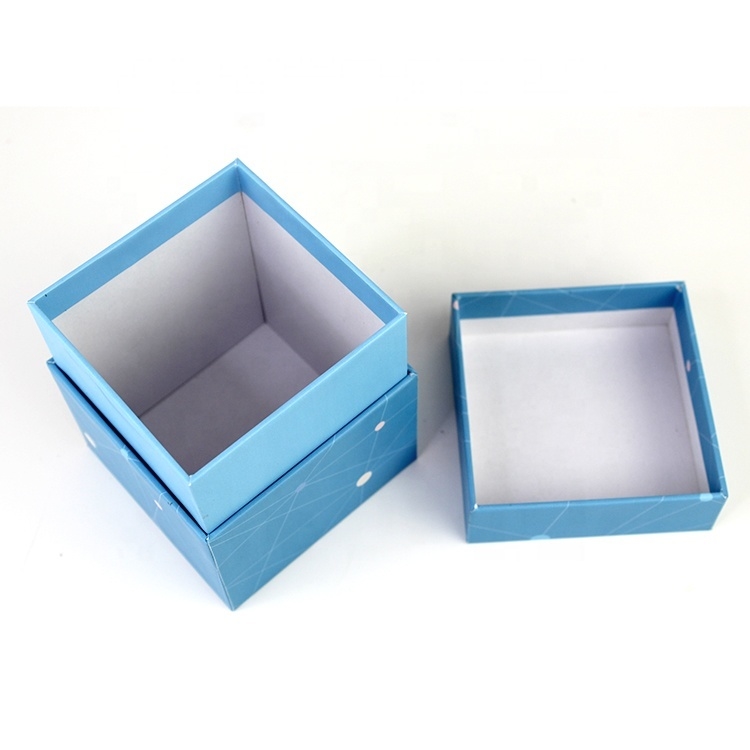 Caja de regalo de cartón reciclable personalizada con tapa, caja de cartón cuadrada profunda con tapa 10x10 pulgadas