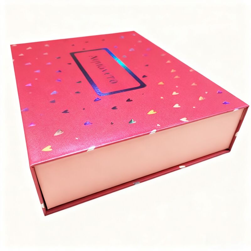 Caja de regalo magnética hecha a mano con estructura rígida y relieve para embalaje de lujo
