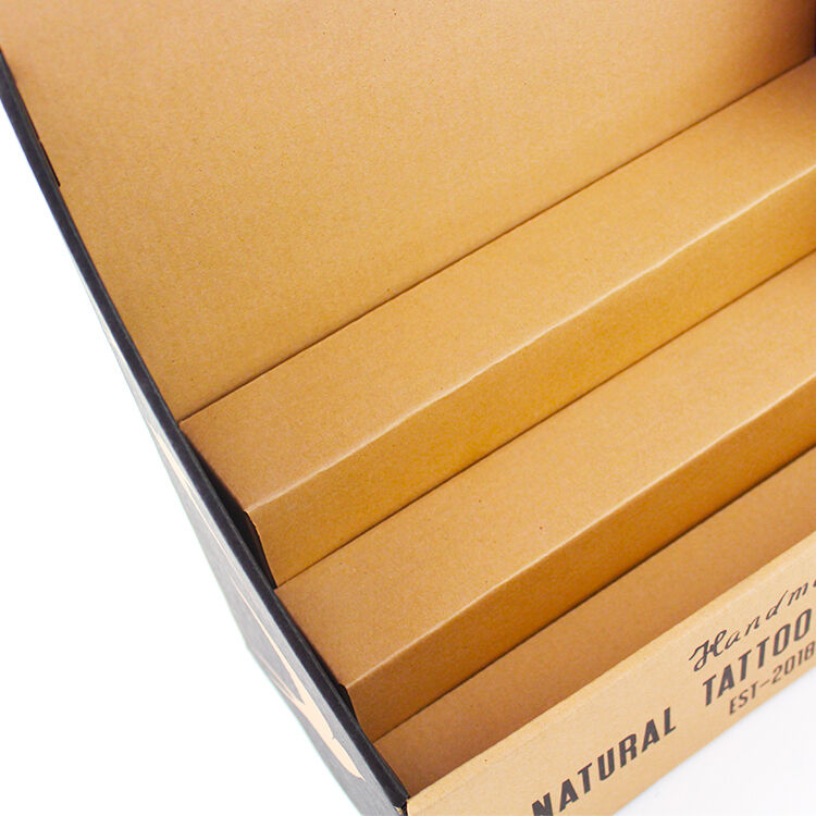 Caja expositora de suelo de papel Kraft CDU pequeña y mediana con opciones de pedido personalizado