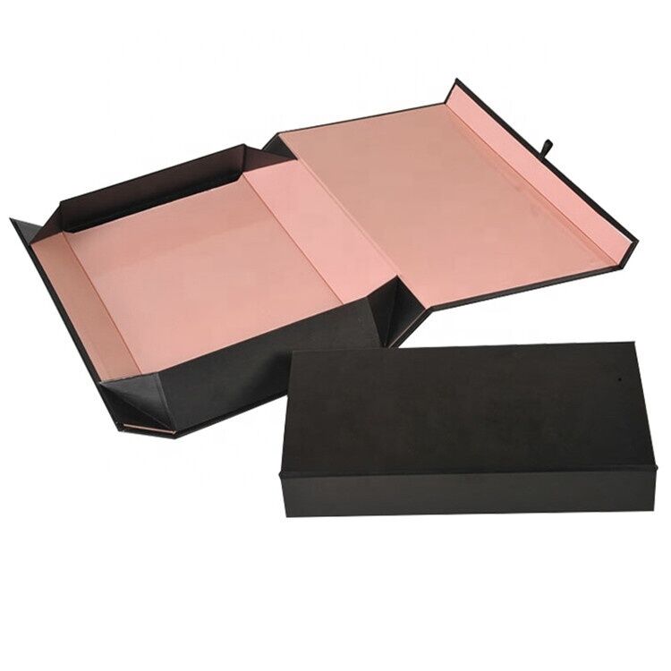 Caja de regalo plegable de lujo personalizada con 250gm C2S y 1200gm cartón de chip para embalaje de belleza