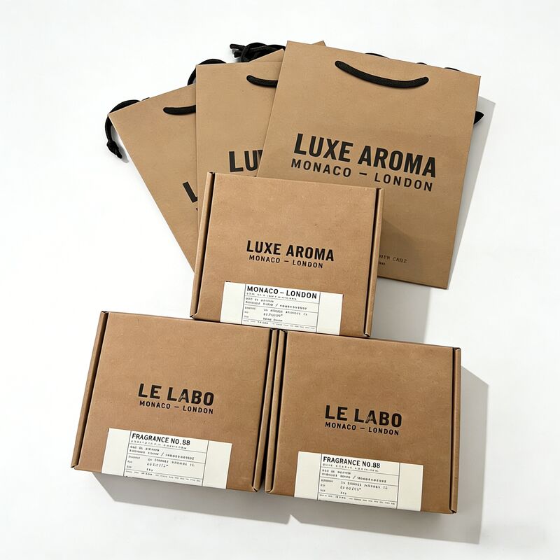 Caja de embalaje de perfumes impresos personalizados ecológicos con inserción interna para botellas de 50 ml OEM al por mayor