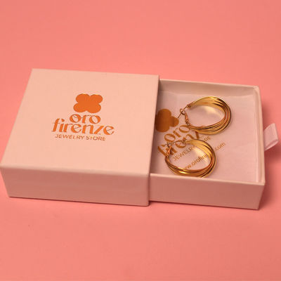 Joyería Envío Cajas de embalaje de cartón Para el lujo de compromiso Brazalete Collar tamaño pequeño